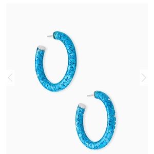 NWOT Kendra Scott Sonnie Hoop Earrings Turquoise